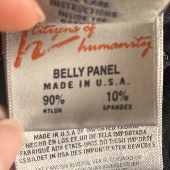 Full belly panel designer maternity jean - Picture 2 of 2